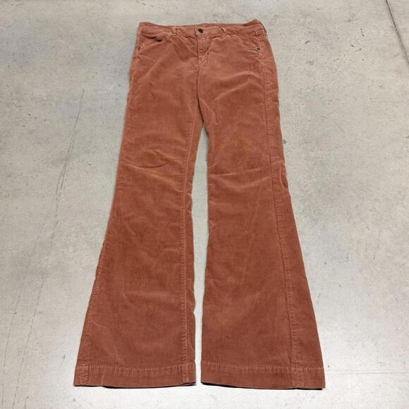 Citizens Of Humanity Pants - Citizens of Humanity Flare Corduroy Pants Womens 29x32 Orange Bootcut USA Made